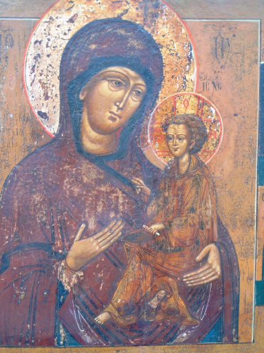 16th century icon gallery after the Madonna and child con was restored