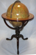 A restored antique globe