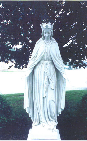Marble Virgin Mary Statue Restoration